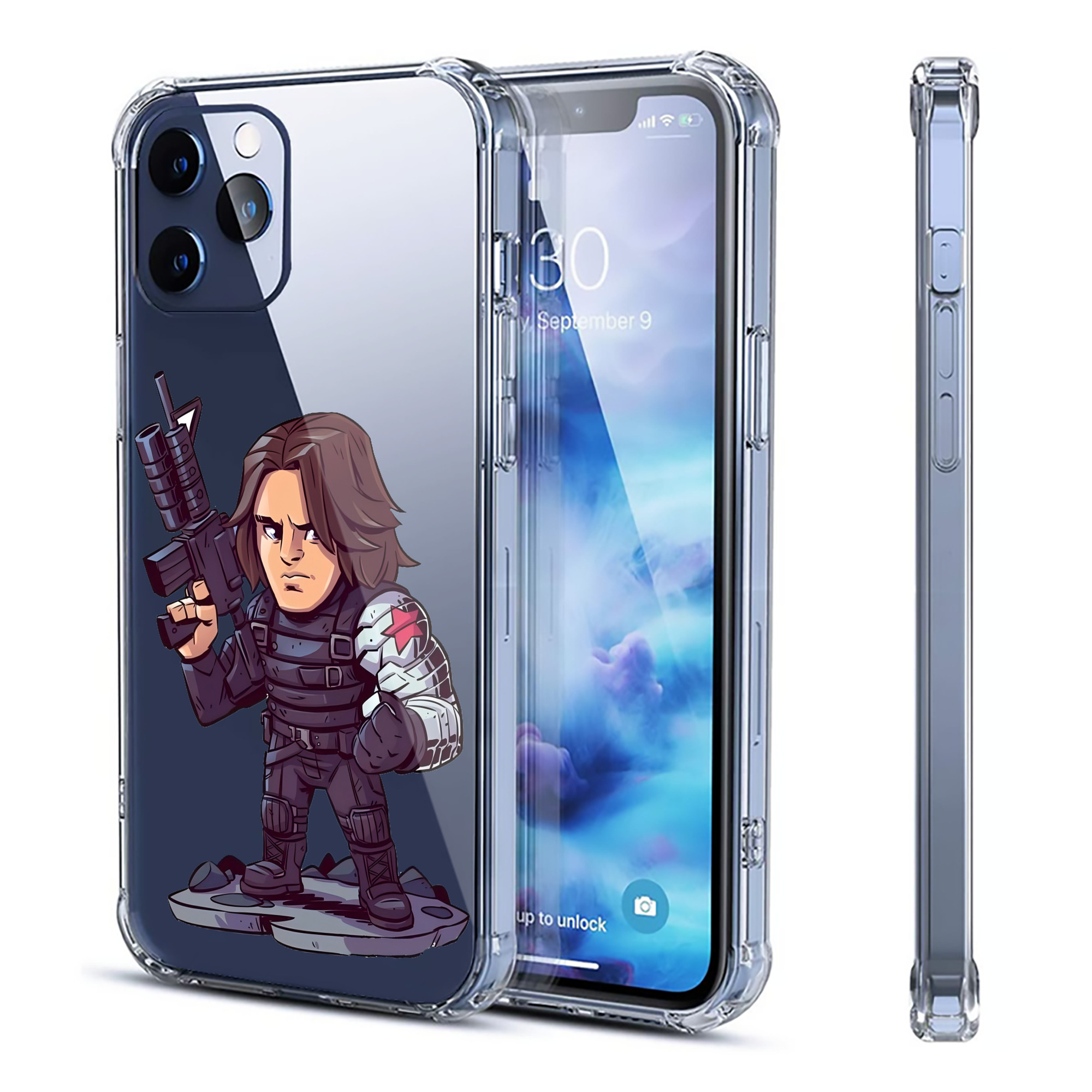 アベンジャーズ The Avengers 【iPhone 12シリーズ対応】透明スマホケース（クリアソフトケース）